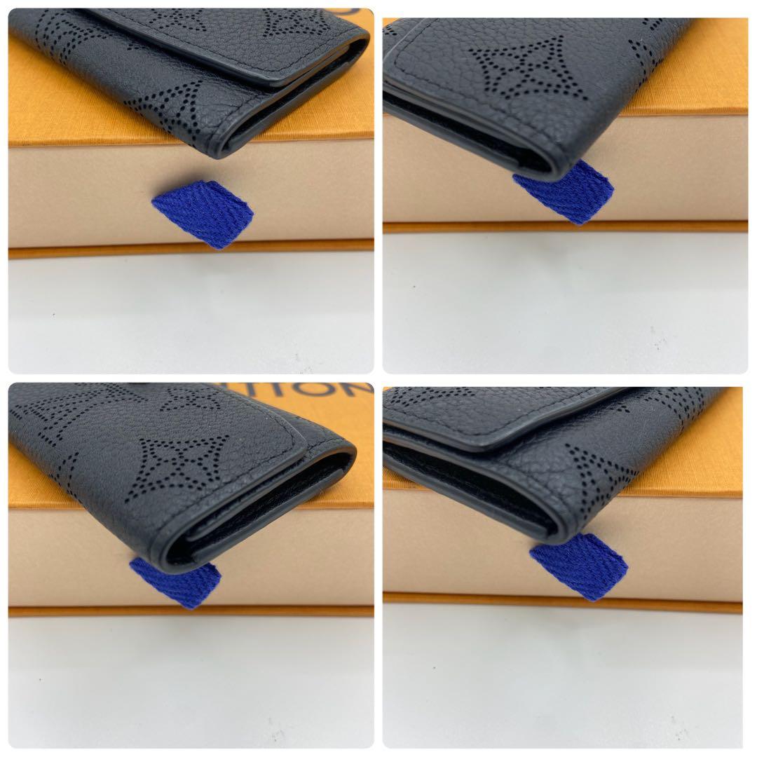 LOUIS VUITTON キーケース モノグラム パンチング ブラック