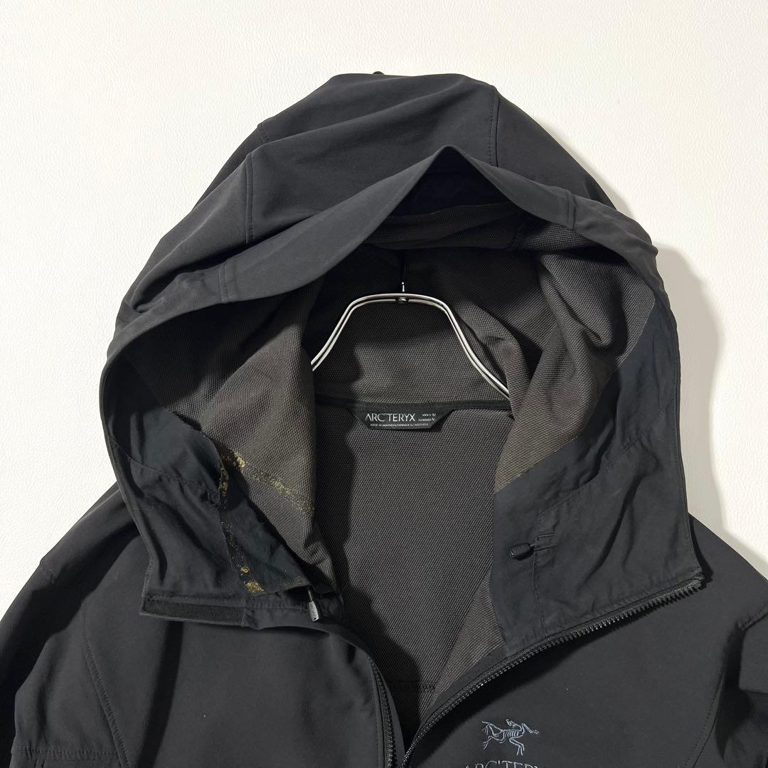 3339　アークテリクス　ガンマLTフーディ　ジップアップパーカー　黒　M
