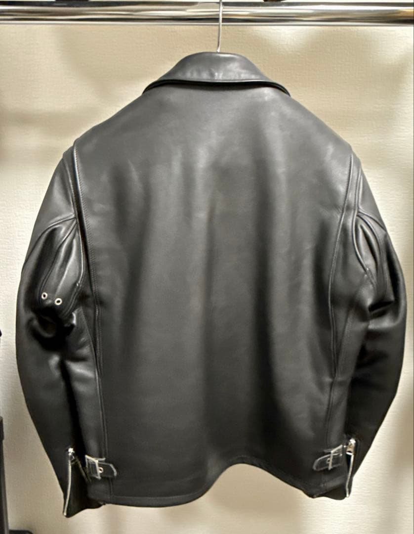 Schott 643 シングルライダース ブラック 44