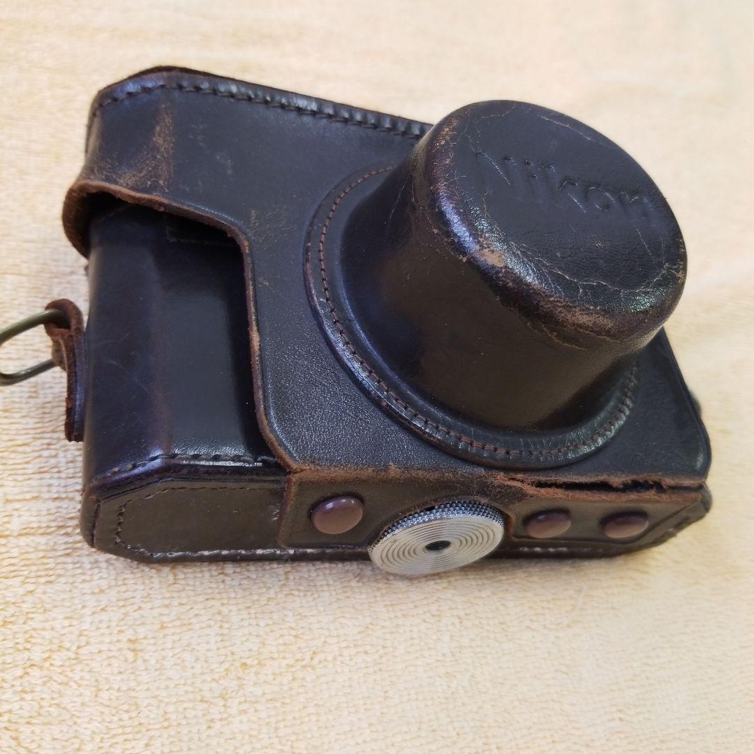 Nikon S ニッコールHC5cm　F2付き　皮製ケース、箱付き