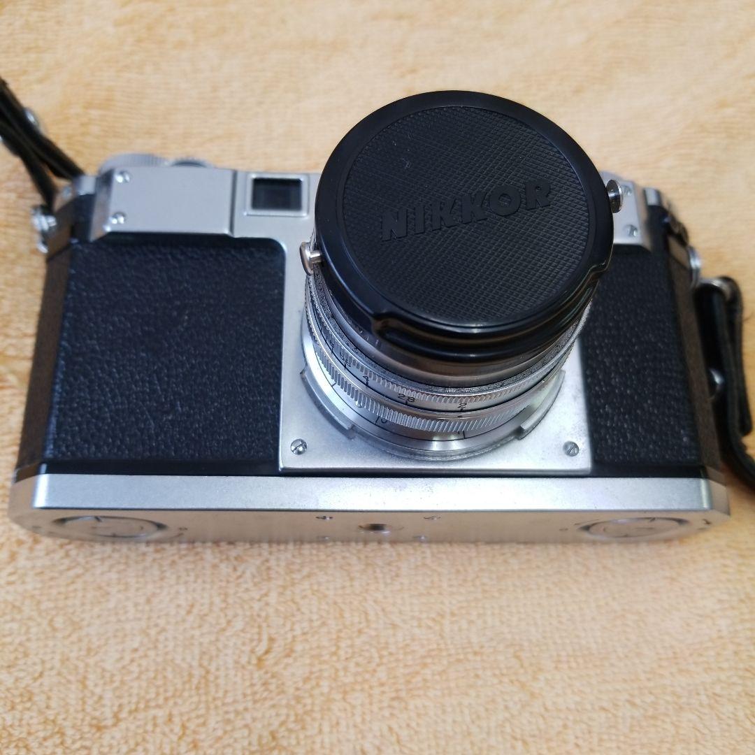 Nikon S ニッコールHC5cm　F2付き　皮製ケース、箱付き