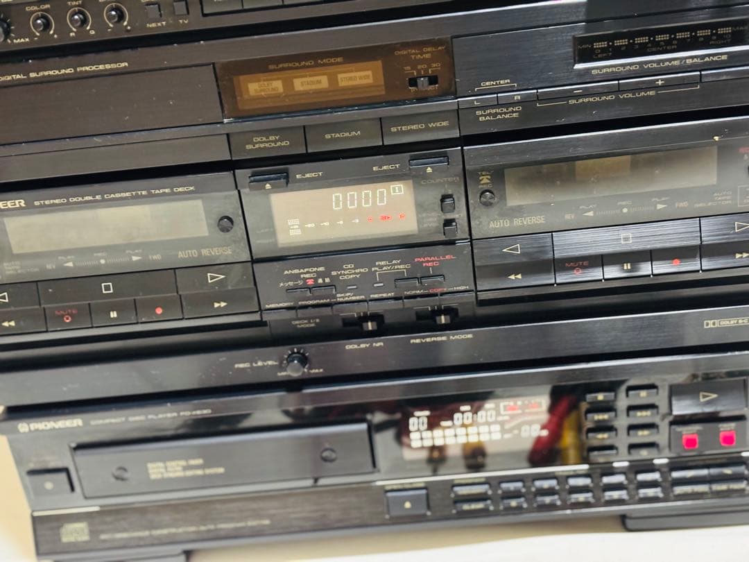 パイオニア　レトロなコンポ private CD.カセット.ラジオ.レコード