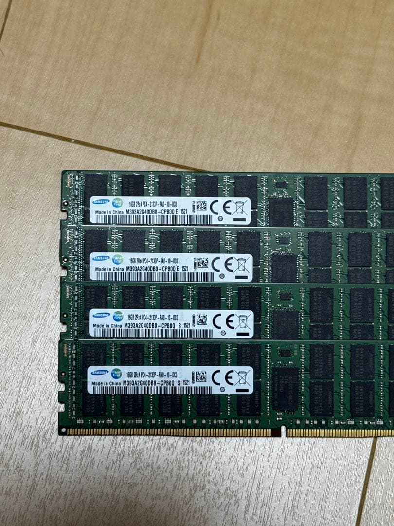SAMSUNG DDR4 ECC メモリ 128GB