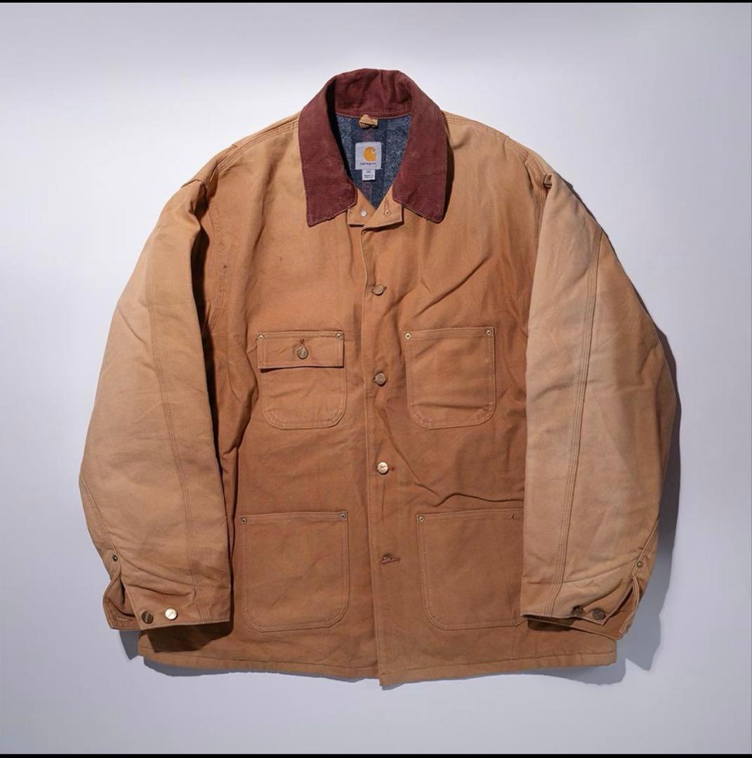 カーハート フェード 刺繍 ミシガンチョアコート リアルワーカー