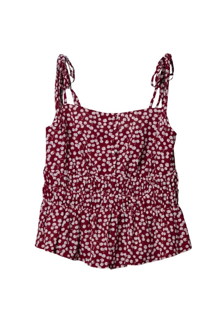 トップス her lip to Cherry Pattern Strap Top