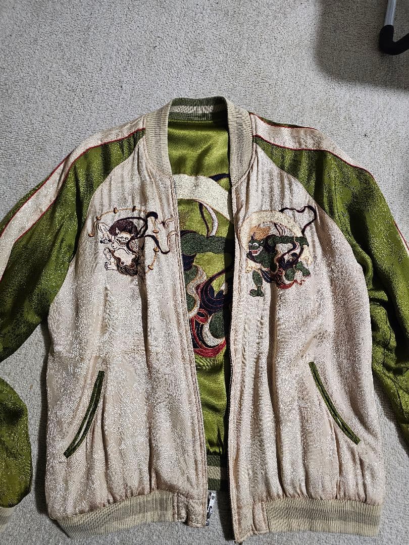 スカジャン 風神雷神　Lサイズ