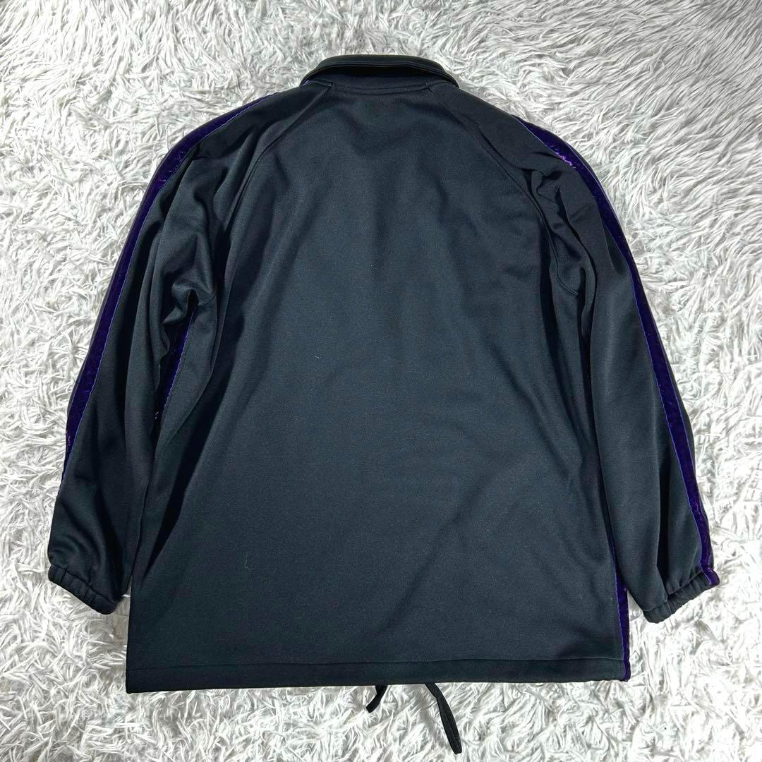ニードルス✨コーチジャケット　サイドラインベロア　黒　紫　M