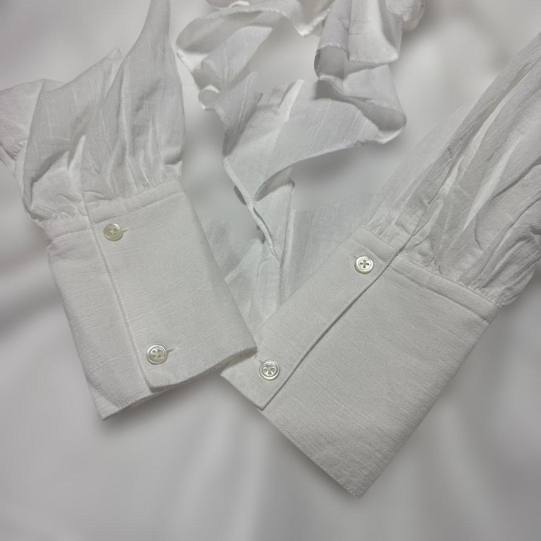 Whim Gazette ウィムガゼット　カスケードフリルブラウス