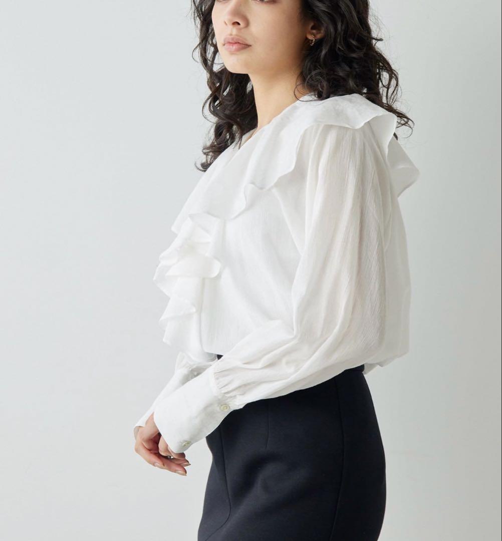 Whim Gazette ウィムガゼット　カスケードフリルブラウス
