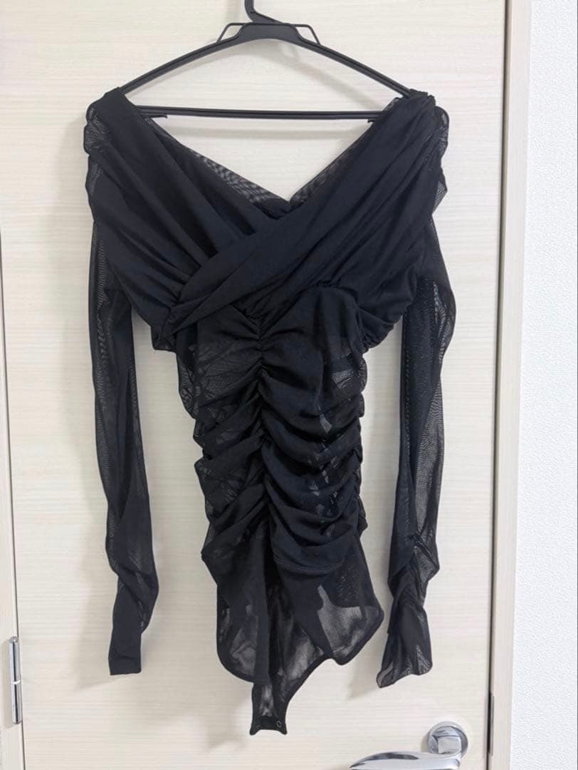 【最終値下げ】FETICO Tulle frilled bodysuit