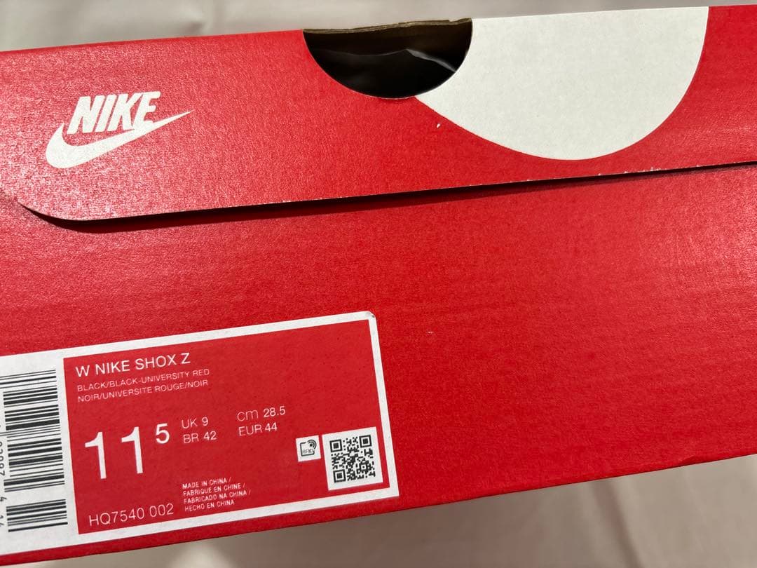 nike w shox z black red 28.5 ショックス ブラック