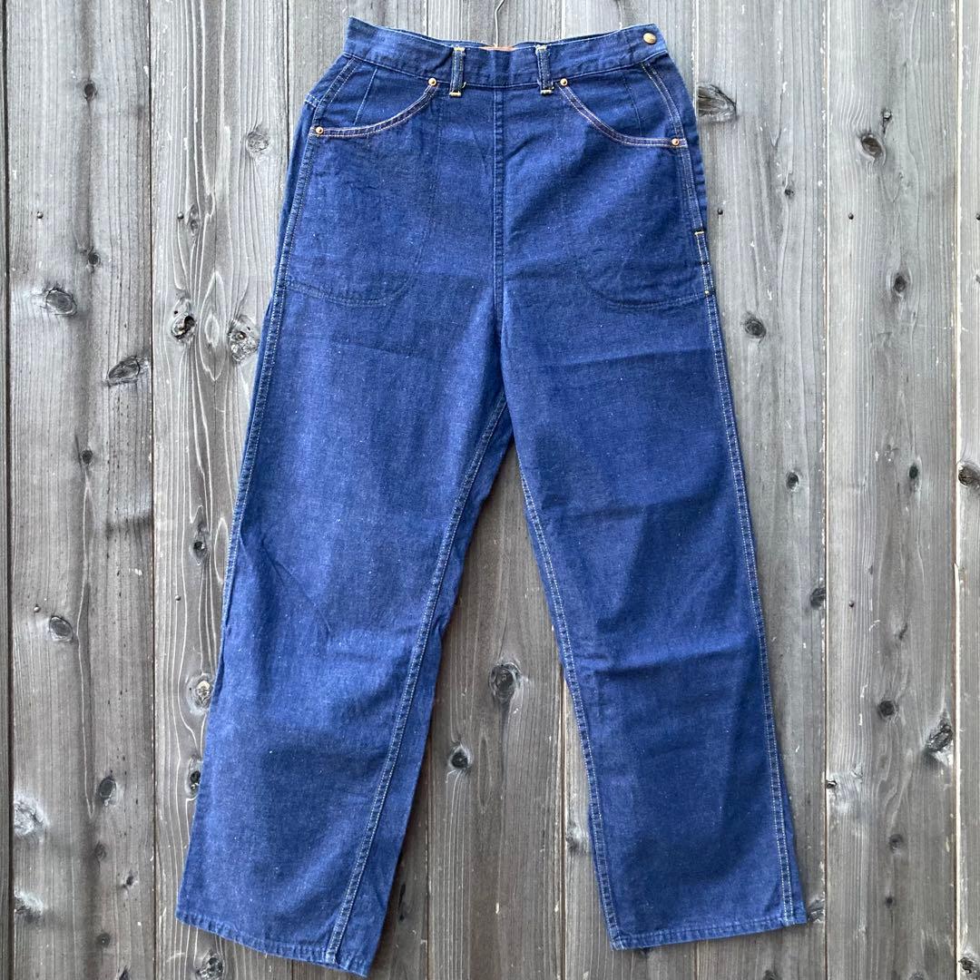 60s Lee ランチパンツ　デニム　ビンテージ　黒タグ