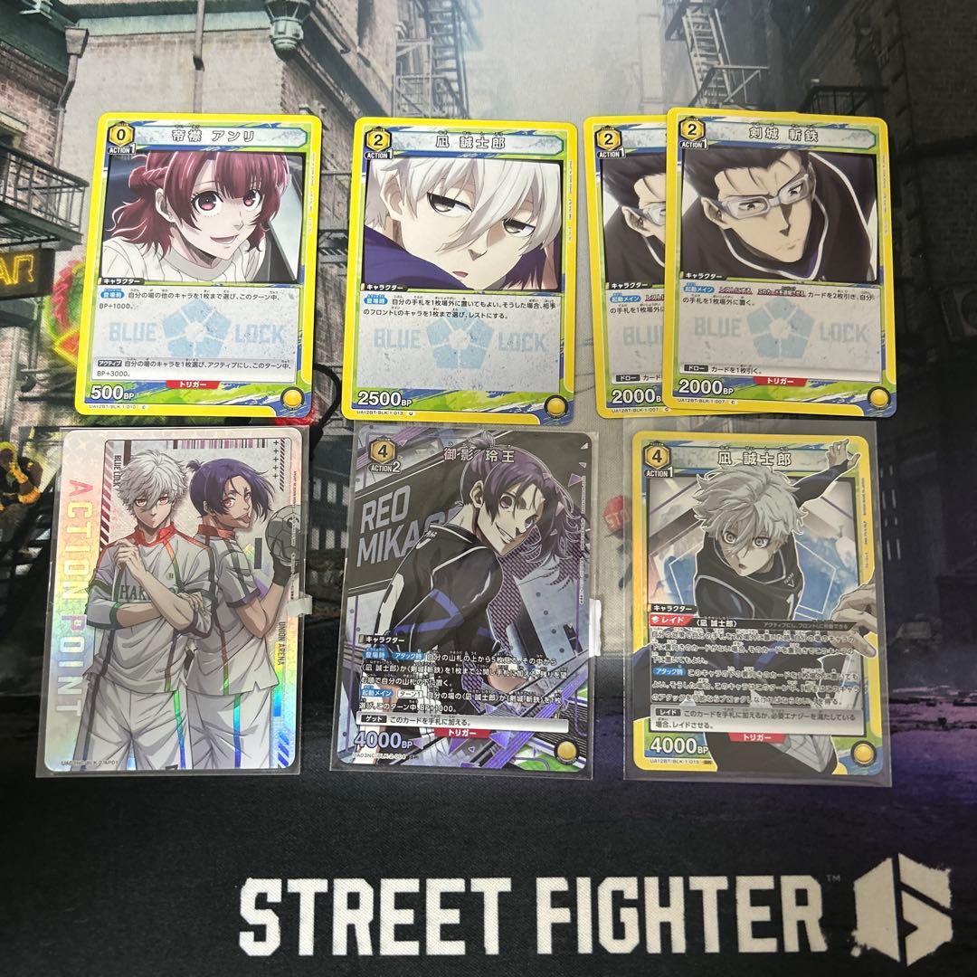 UNION ARENA ブルーロック　黄　凪　玲王　デッキ　準　フルパラ