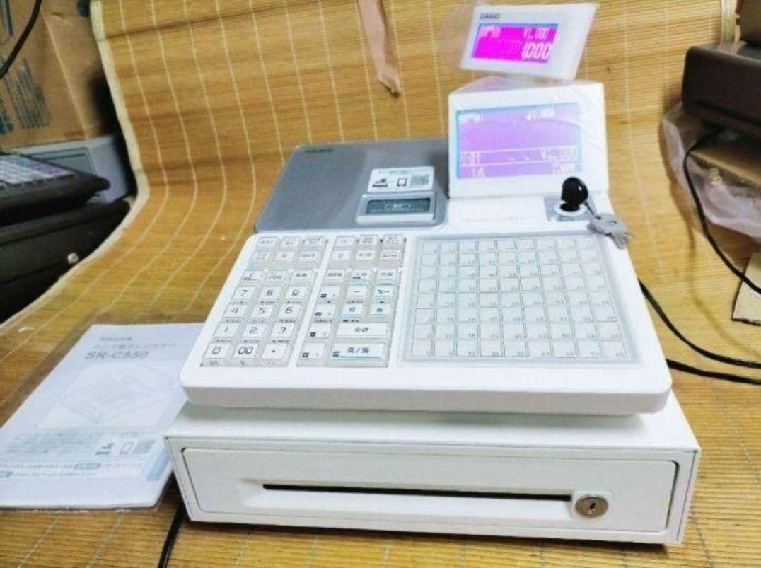 カシオレジスター　SR-C550最新スマホ管理Bluetooth　923663