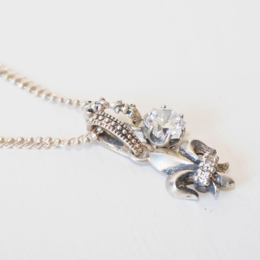 PATRICK COX パトリックコックス 百合の紋章 ストーンネックレス