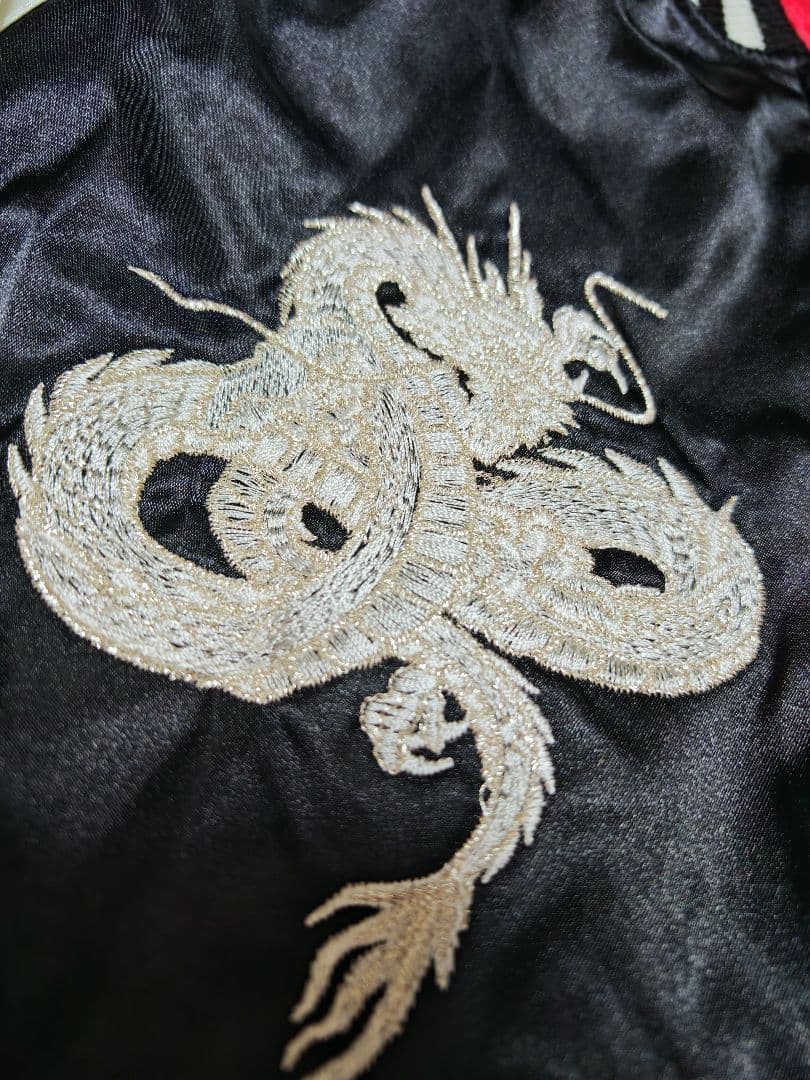 HOSHIHIME 日本限定龍 スカジャン サテン unisex vintage