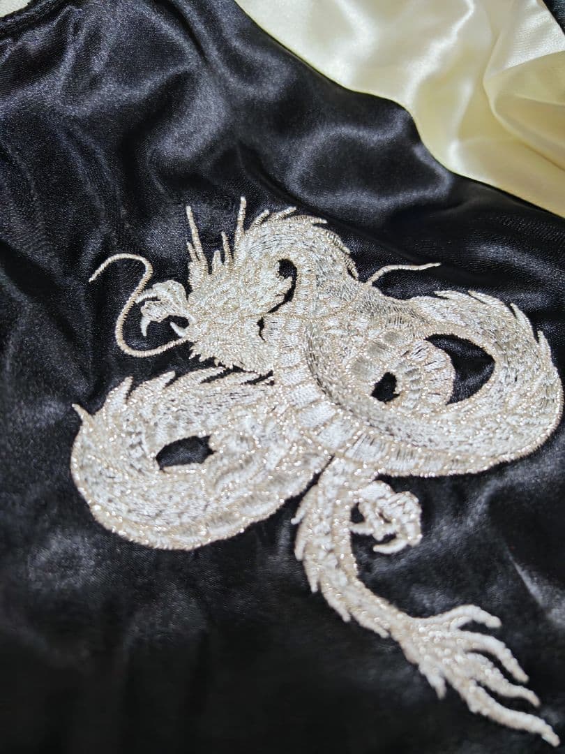 HOSHIHIME 日本限定龍 スカジャン サテン unisex vintage