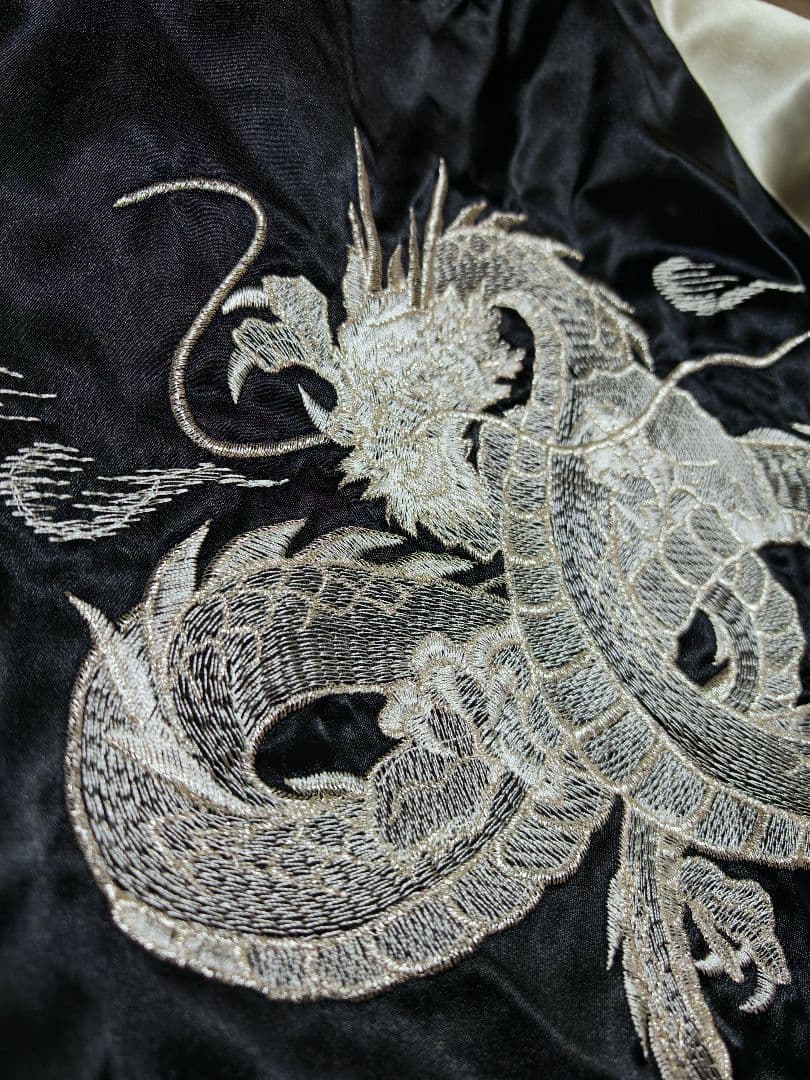 HOSHIHIME 日本限定龍 スカジャン サテン unisex vintage