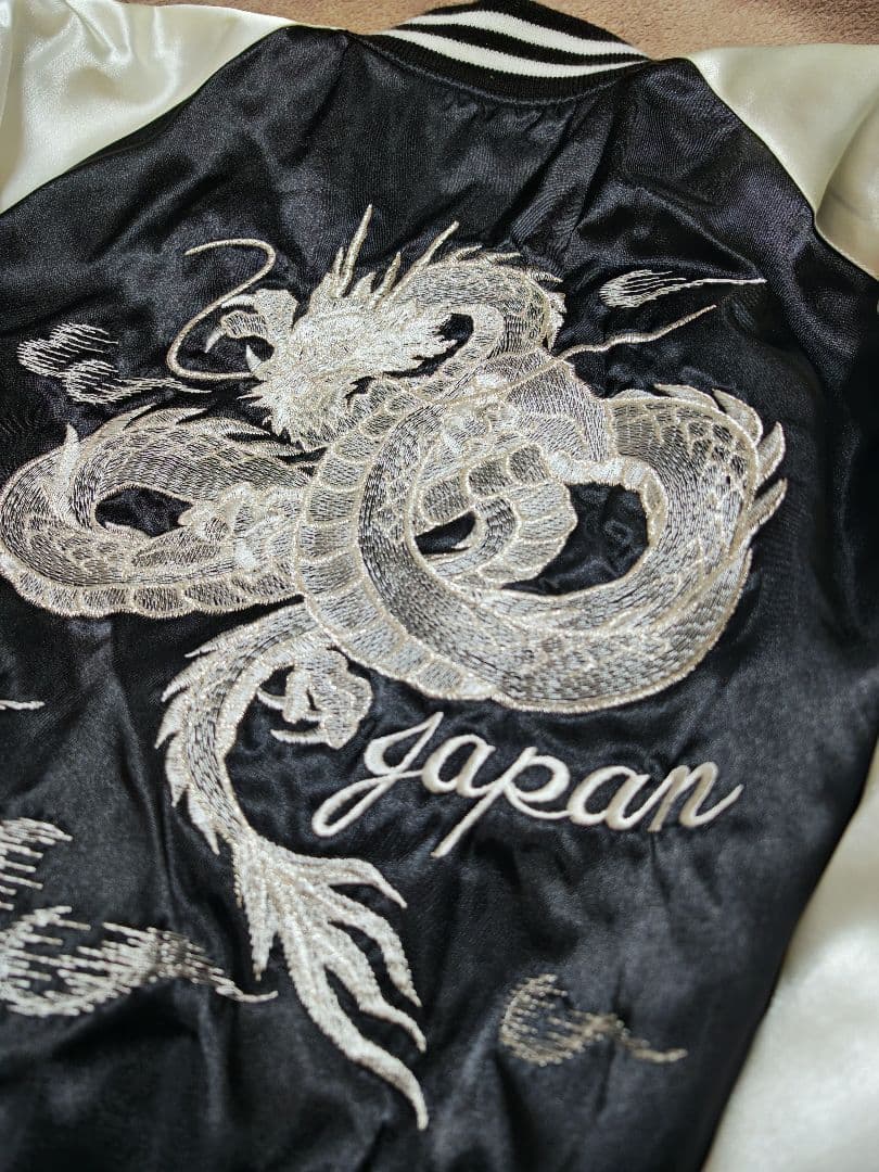 HOSHIHIME 日本限定龍 スカジャン サテン unisex vintage