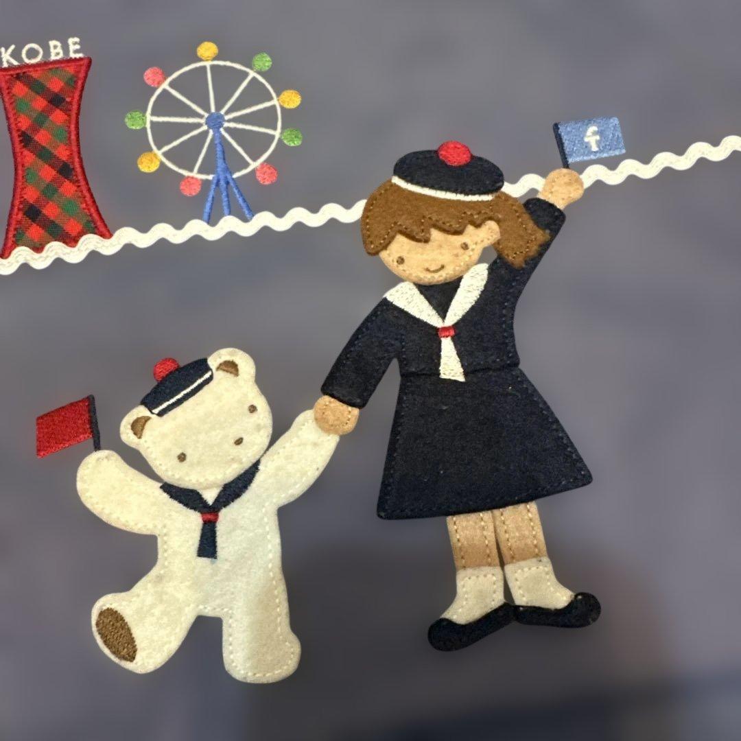 【美品】familiarデニムバック