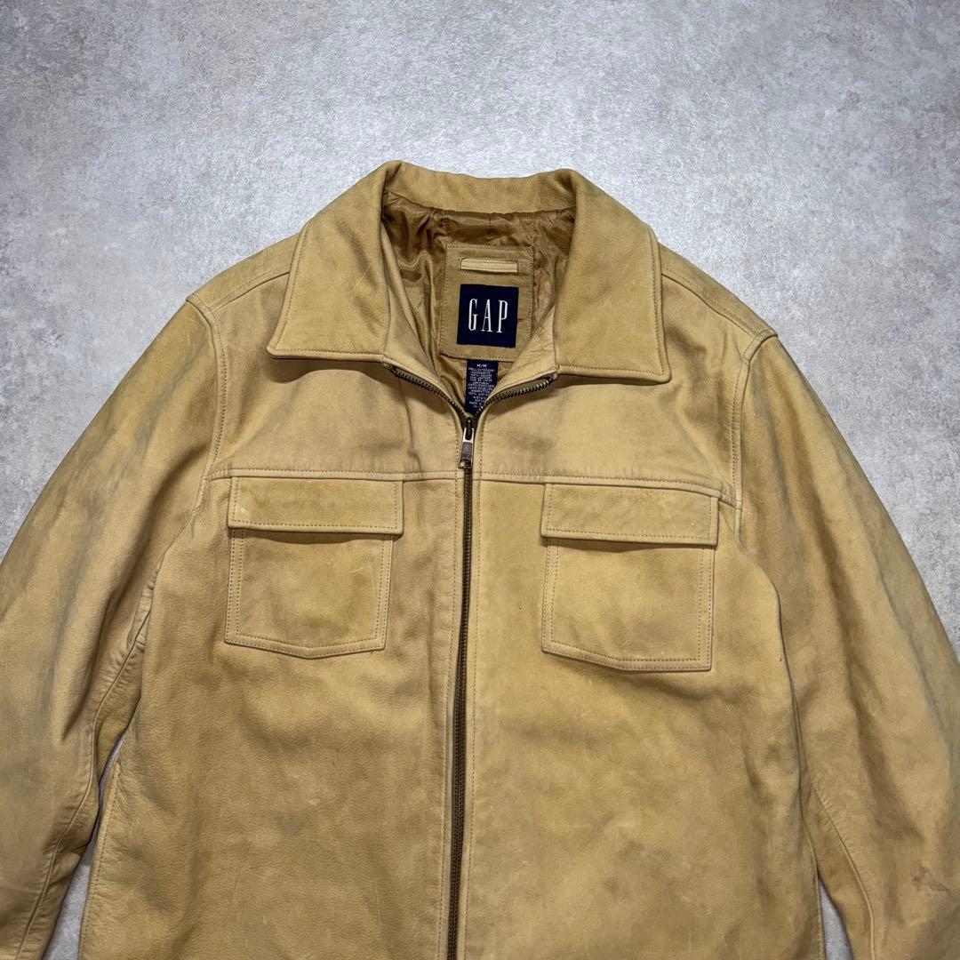 2003 00’s OLD GAP vintage leather jacket