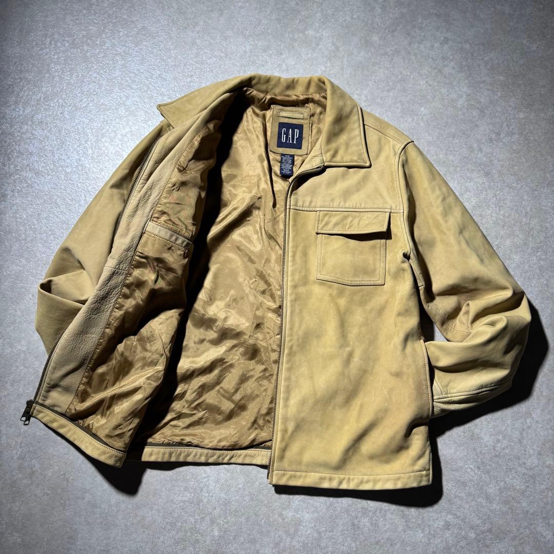 2003 00’s OLD GAP vintage leather jacket