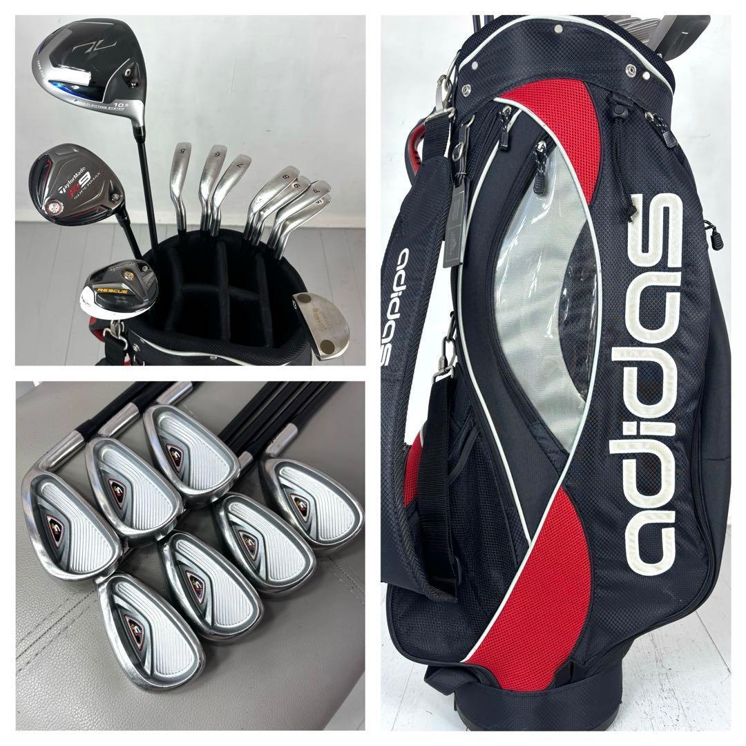 本格派 メンズゴルフクラブ 11本 フルセット テーラーメイド　アディダス