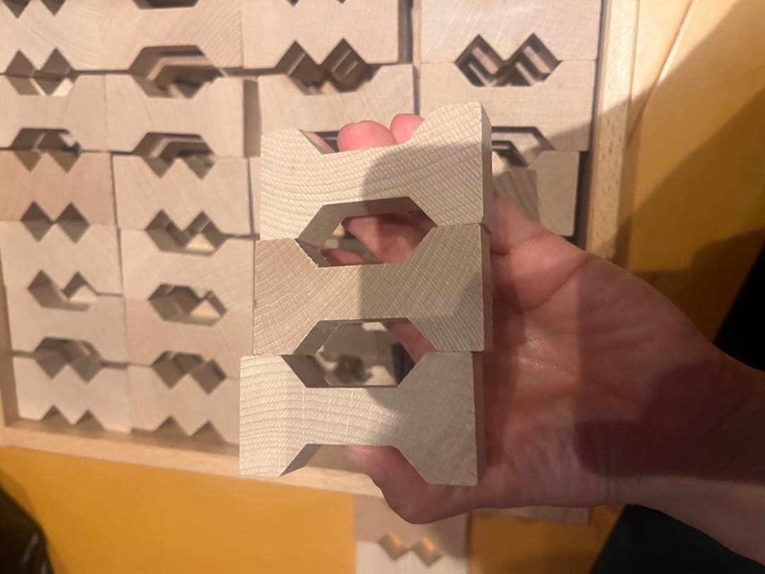 デュシマ社　ドイツ　積み木　知育玩具　フレーベル　ジグザグ