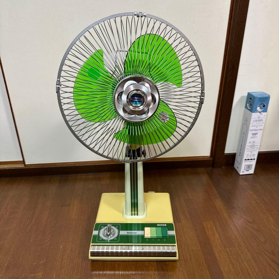 National 30センチ 座敷扇 F-30N1M 昭和レトロ