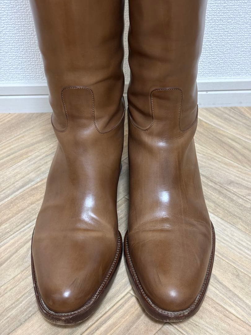 ブラウンレザー ロングブーツ　サイズ37（24cm）※ショートブーツ含む