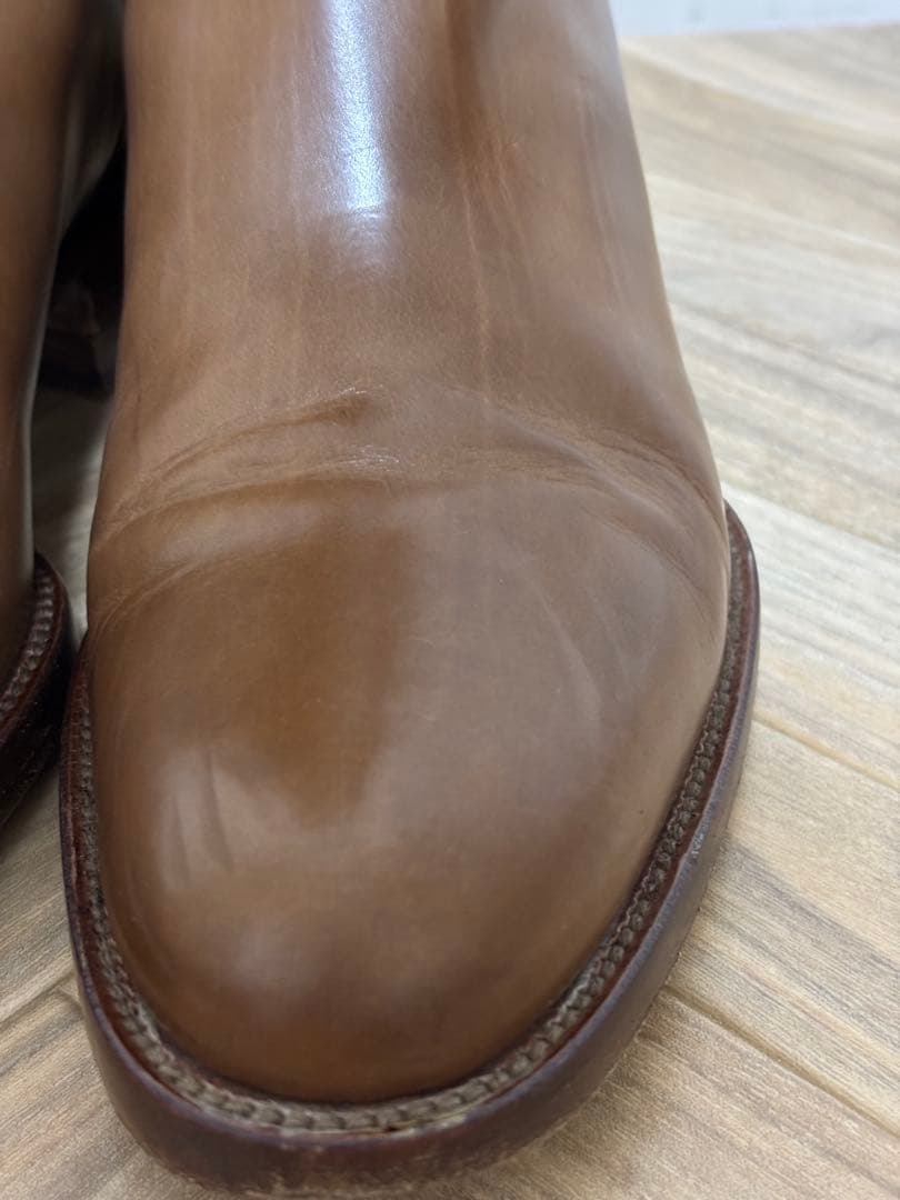 ブラウンレザー ロングブーツ　サイズ37（24cm）※ショートブーツ含む