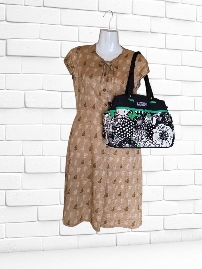 はるちゃん★☆　ポケットいっぱいトートバッグ(L)+140㎝ショルダー紐