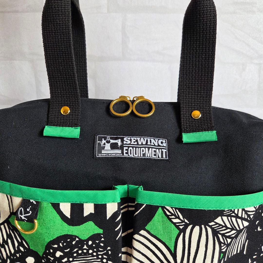 はるちゃん★☆　ポケットいっぱいトートバッグ(L)+140㎝ショルダー紐