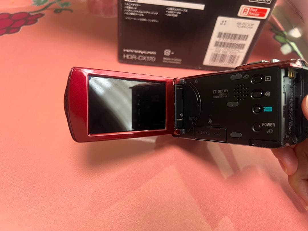 SONY ビデオカメラ ハンディカム HDR-CX170 レッド