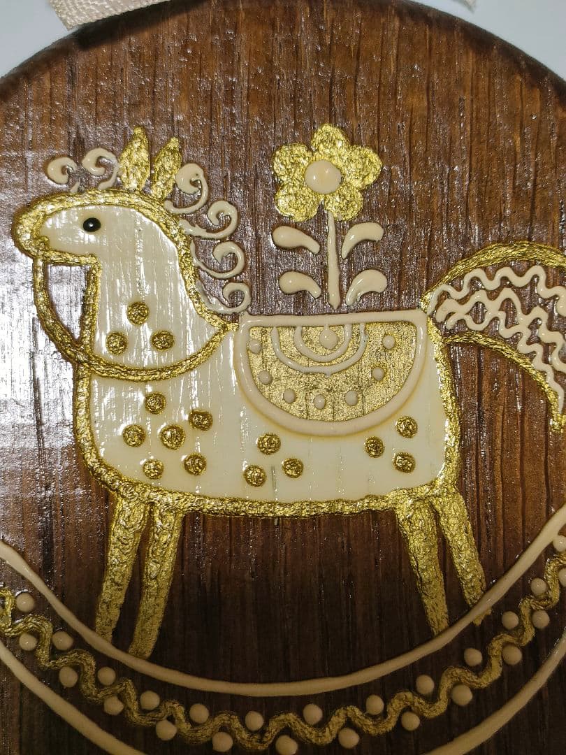 値下げ　ボッセ BOSSE 壁飾り 木馬 GOLD ヴィンテージ アンティーク