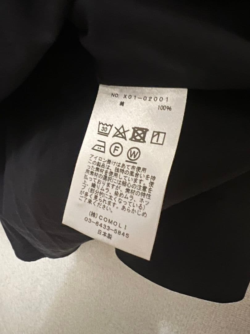 COMOLI コモリ コモリシャツ NAVY 2