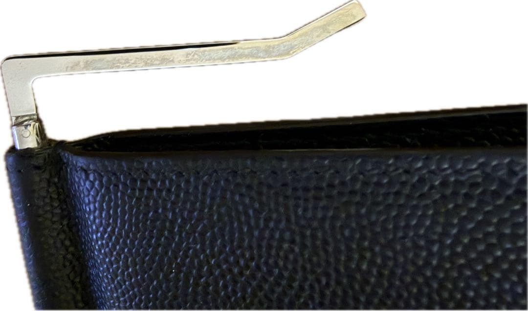 SAINT LAURENT ブラック マネークリップ 黒 財布