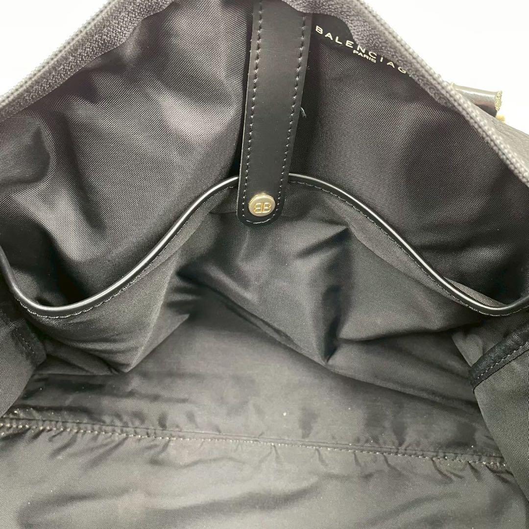 良品　ヴィンテージ バレンシアガ　ナイロンボストンバッグ　ブラック BBロゴ