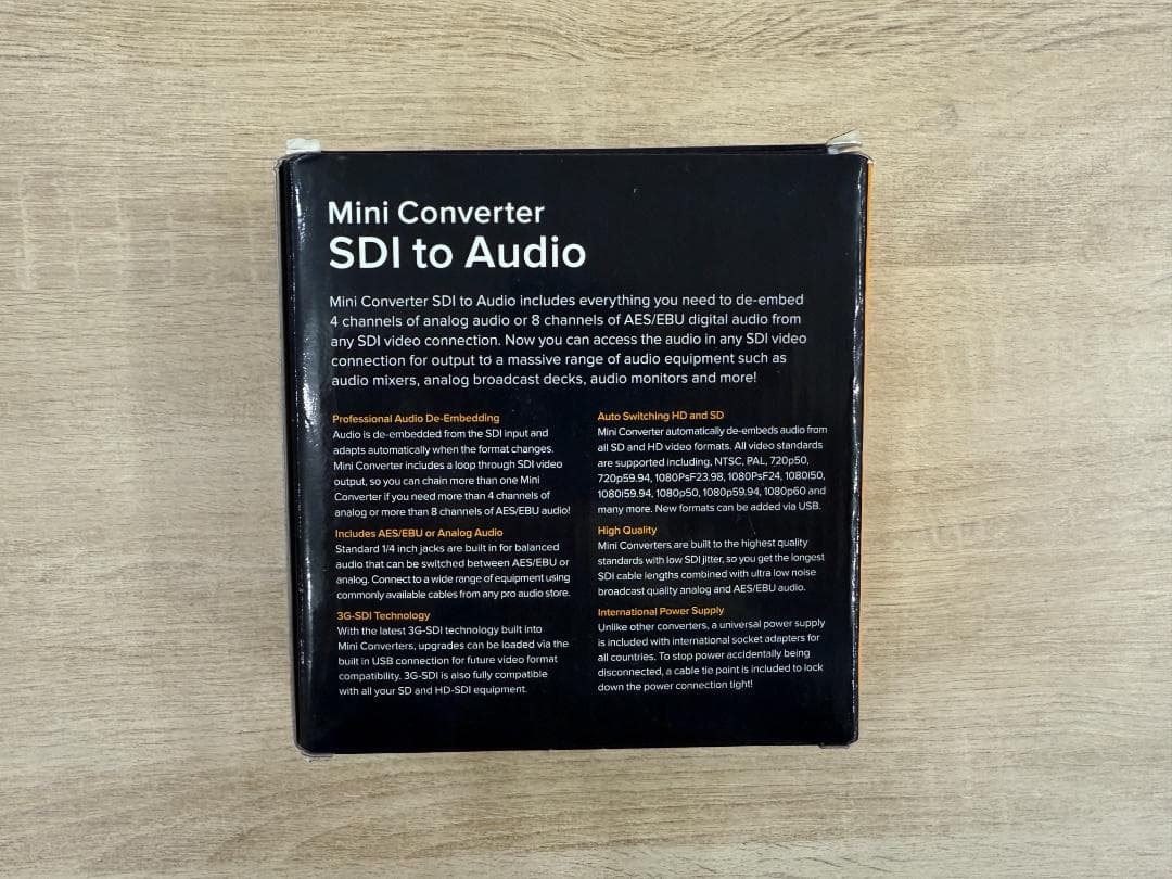 Blackmagic Design SDI to Audio コンバーター
