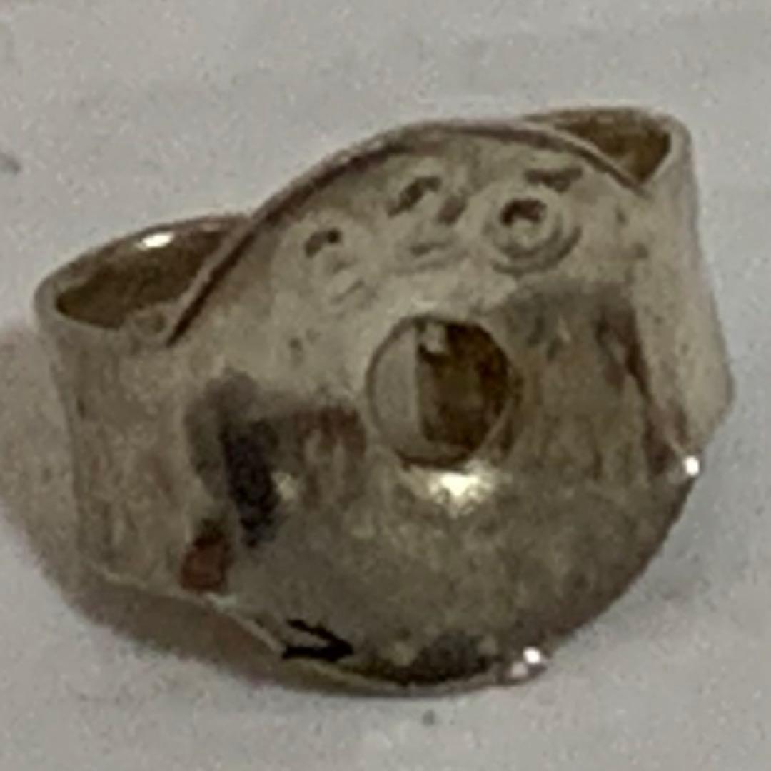 VINTAGE SILVER 925刻印 ターコイズ マーカサイト装飾 ピアス