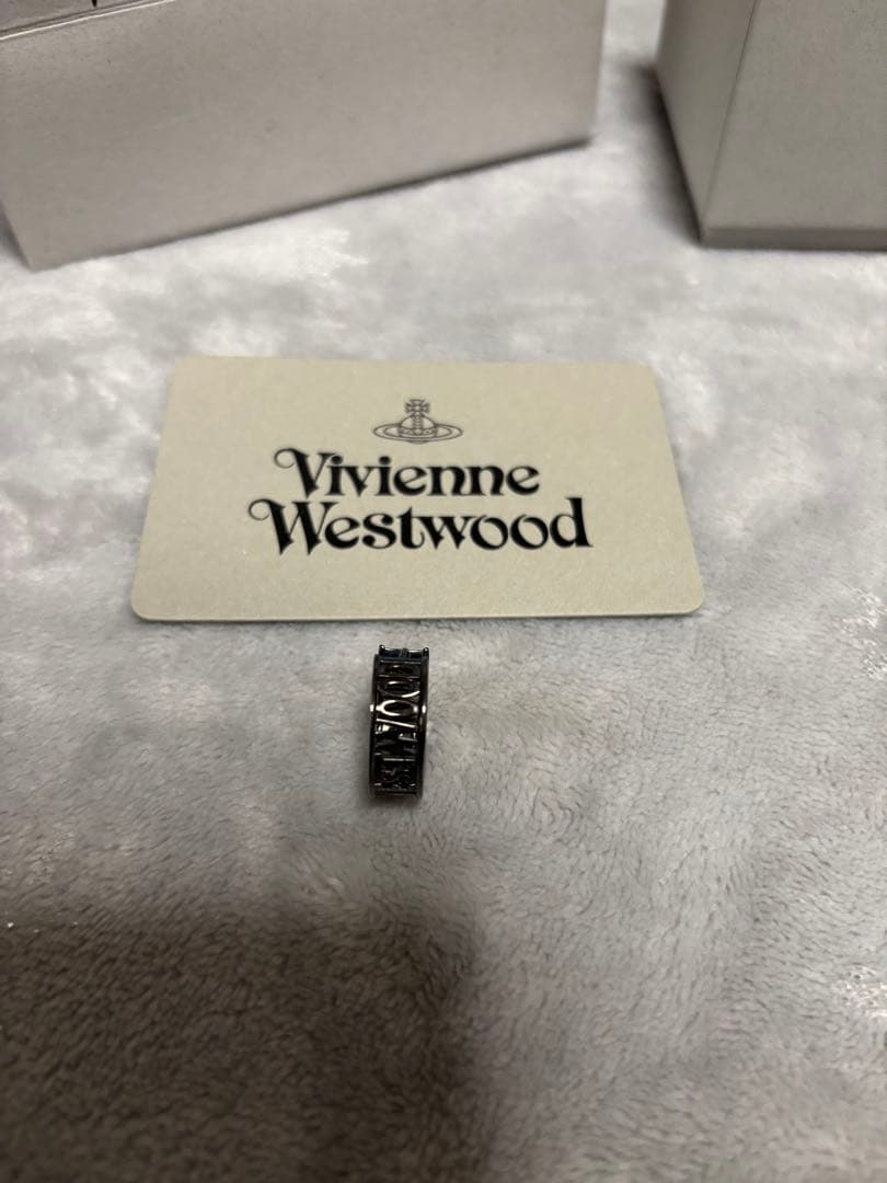 Vivienne Westwood ブラックリングピアス（片耳用）　新品未使用品