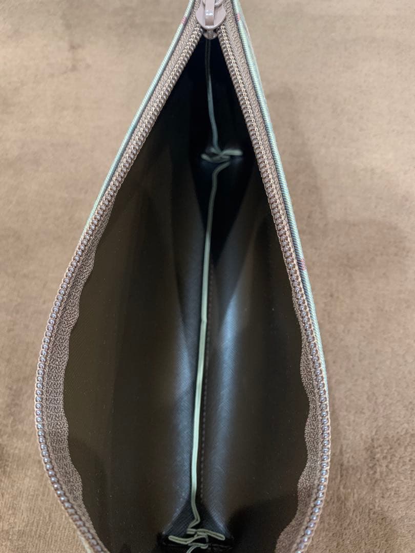 美品 バーバリー ボストンバッグ タマムシ チェック レザー 旅行かばん 大容量