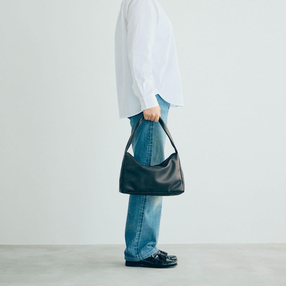 KEESE レザー トートバッグ Mサイズ レディース ブラック 黒 ショルダー