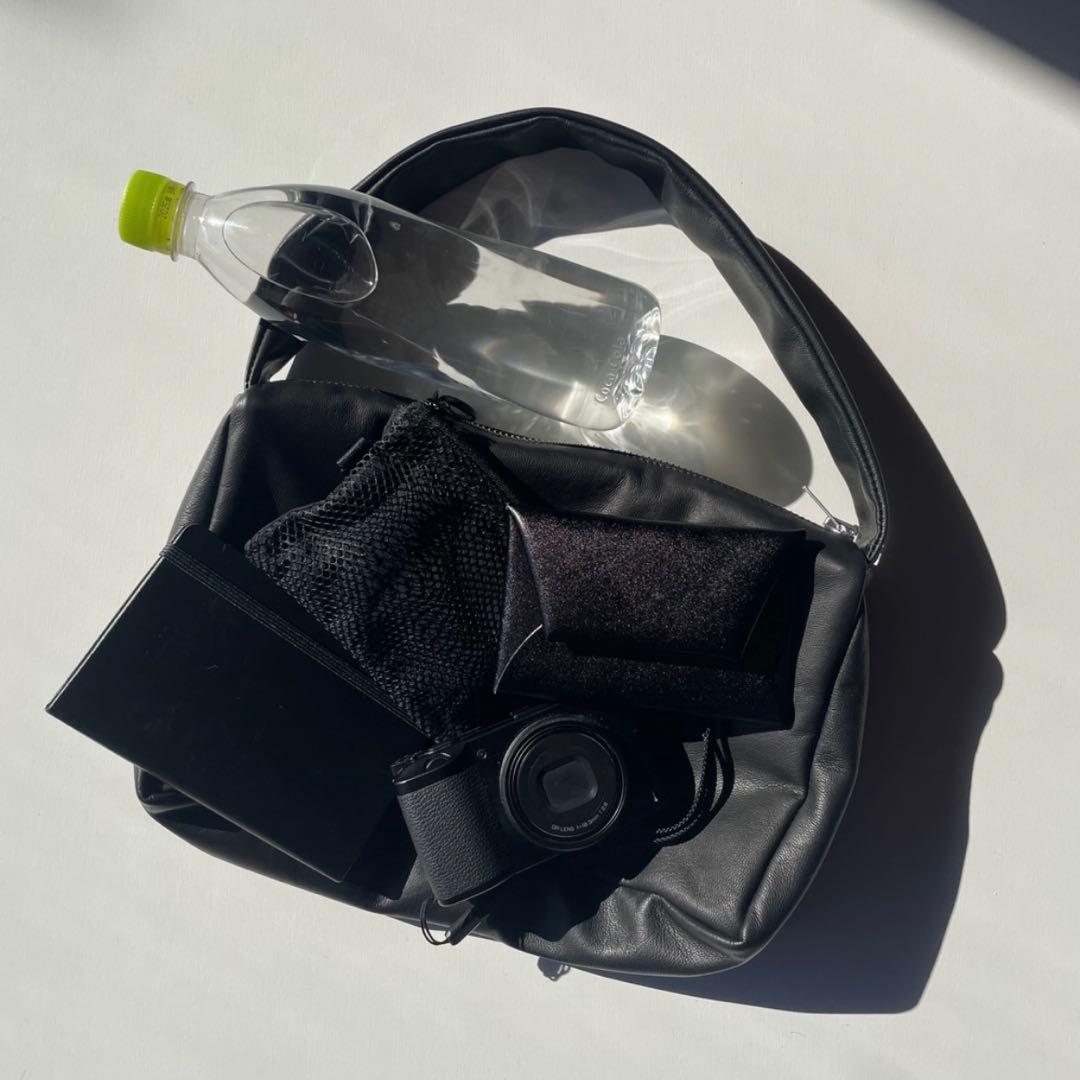 KEESE レザー トートバッグ Mサイズ レディース ブラック 黒 ショルダー