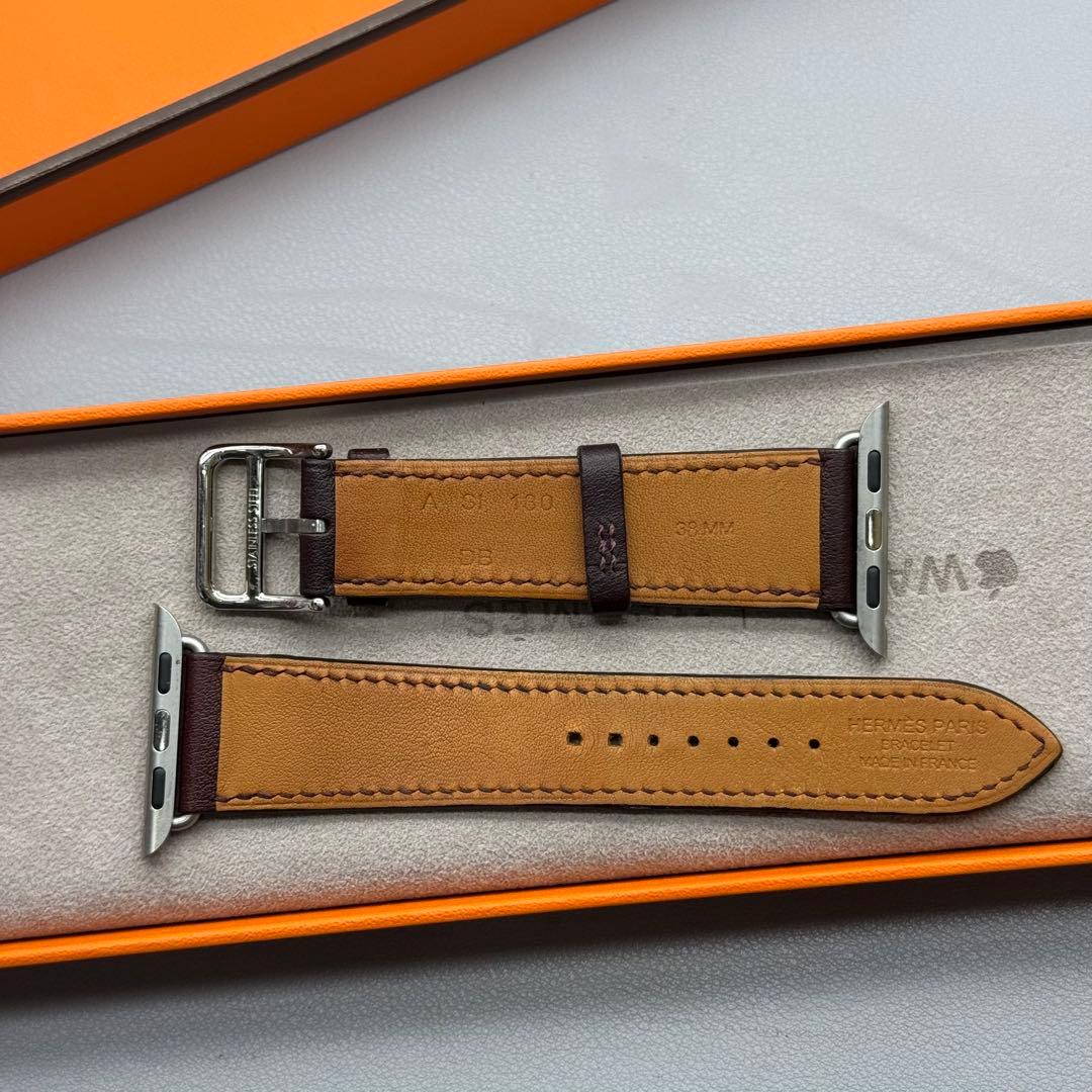 2378 Apple Watch エルメス　ボルドー　HERMES レザー