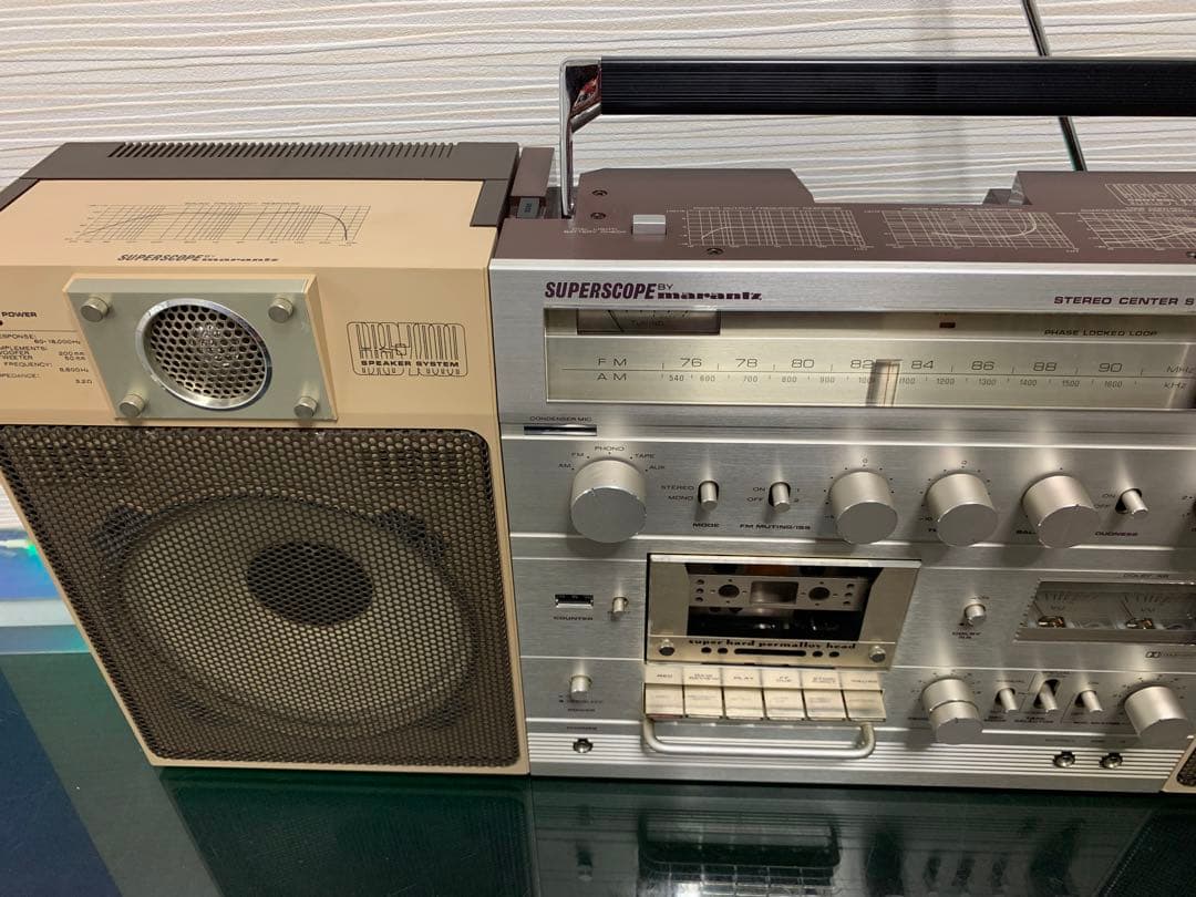 元箱付きMARANTZ マランツ CRS-7000レトロ ラジカセ整備品ラジオ