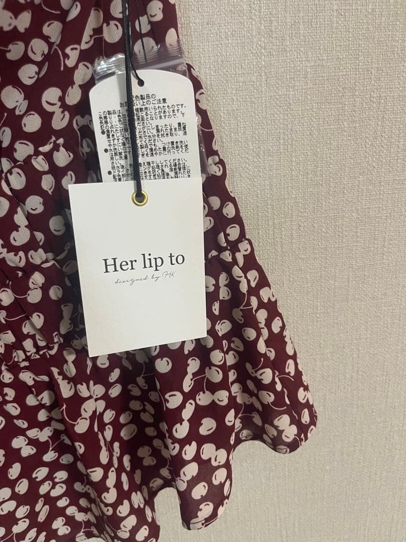 Her lip to チェリー キャミソール M
