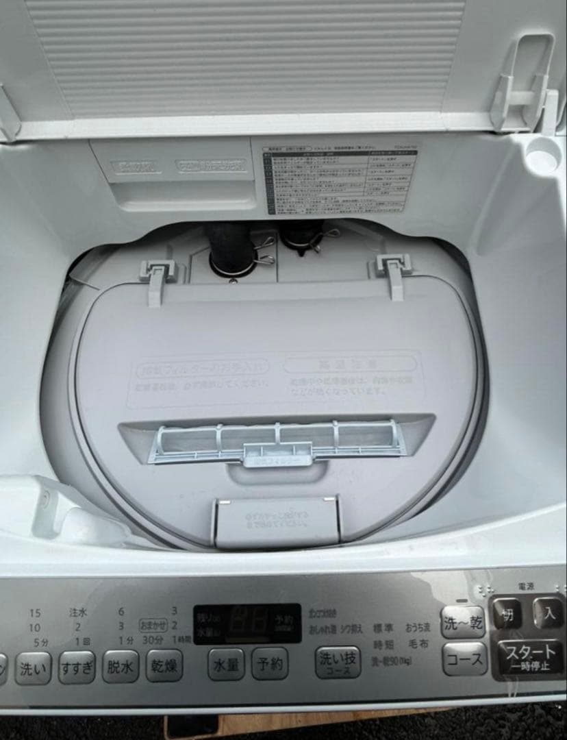 送料無料 シャープ 5.5kg 2022年製 洗濯乾燥機 ES-TX5F 単身