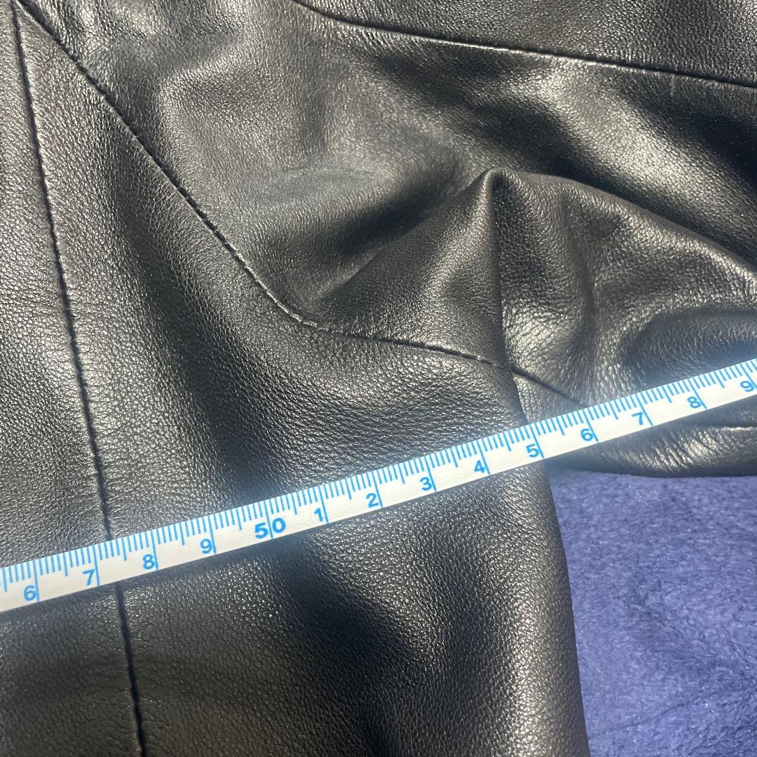 3*i様 adidas 羊革　レザートラックジャケット ブラック 本革