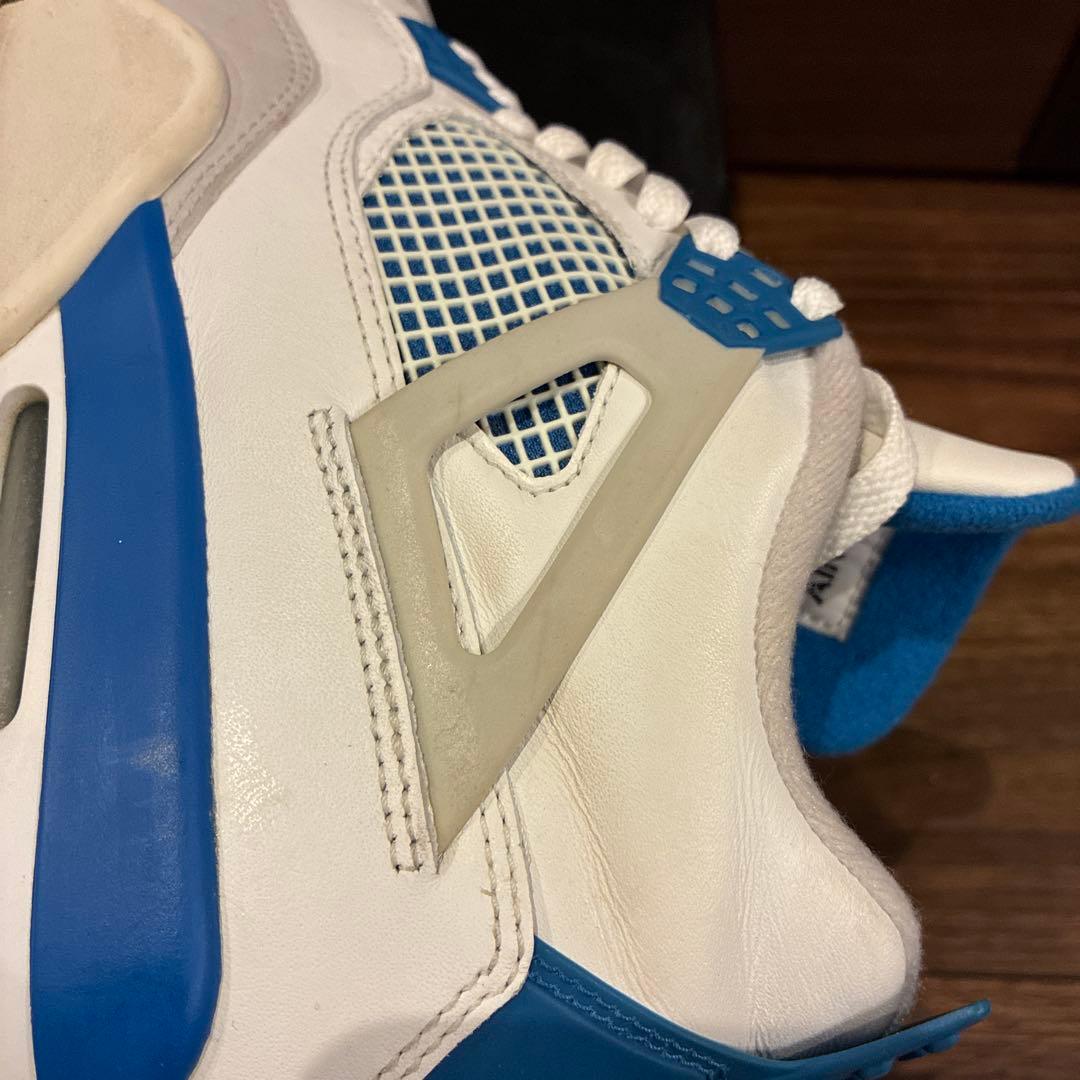 ト*う様 ナイキ エアジョーダン4 レトロ ミリタリーブルー